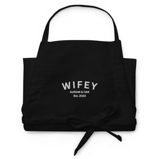 Wifey Embroidered Apron