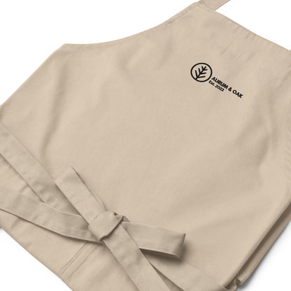 Embroidered Organic cotton apron