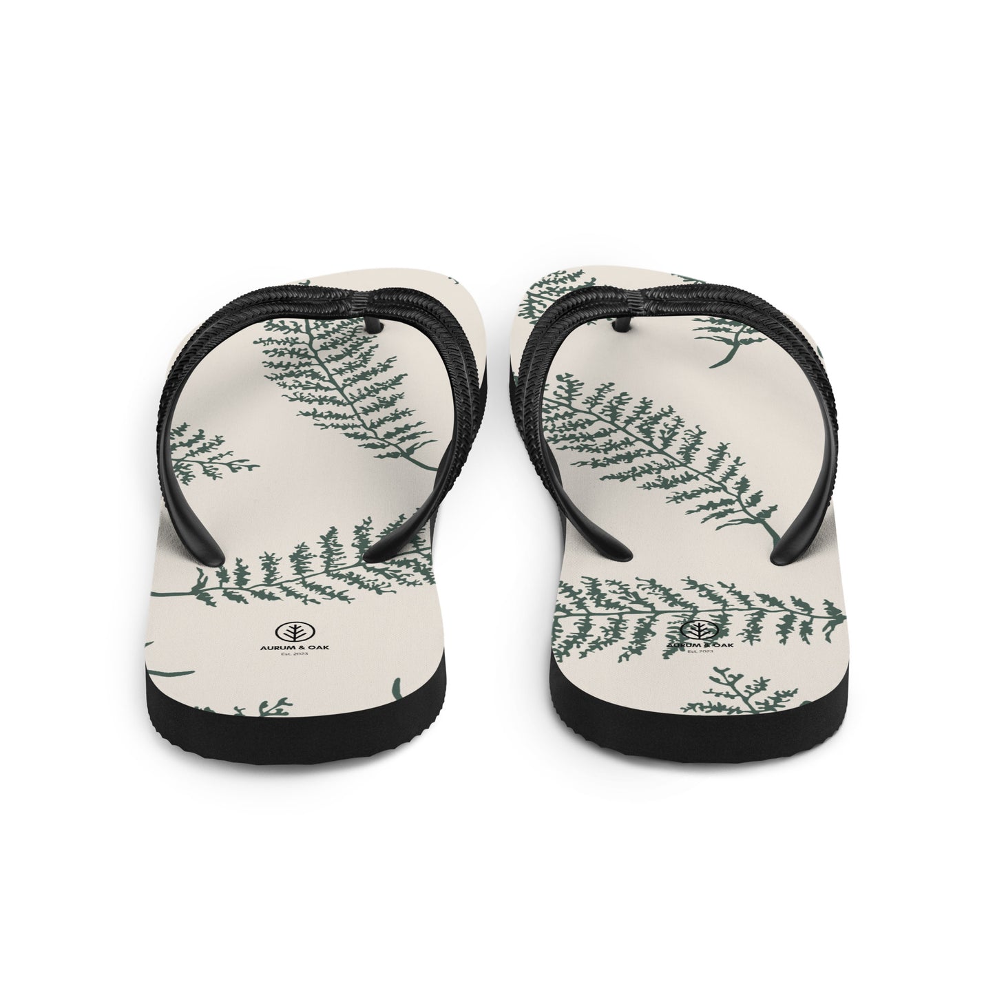 Unisex Leafy Flip-Flops