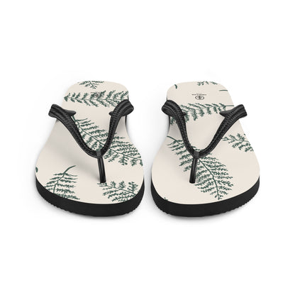 Unisex Leafy Flip-Flops