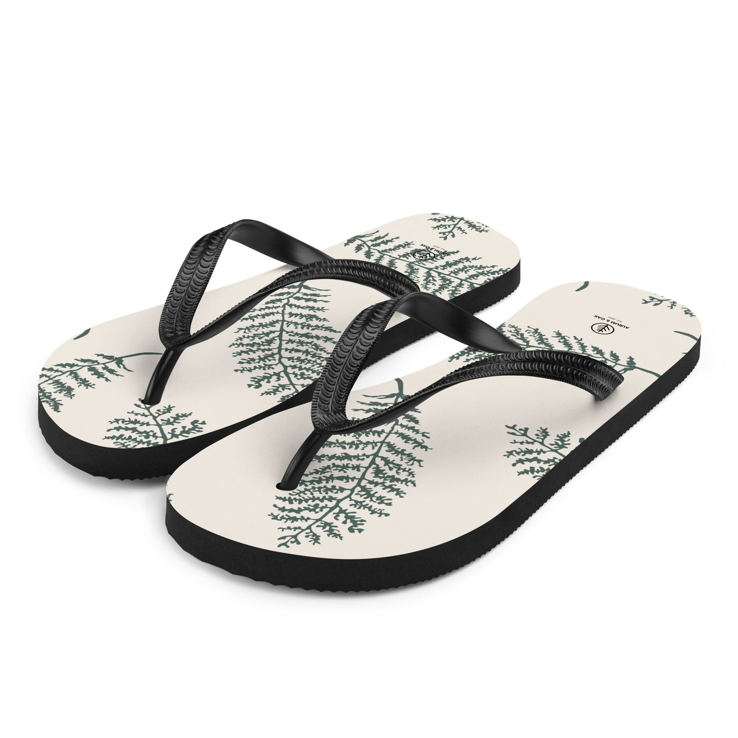 Unisex Leafy Flip-Flops