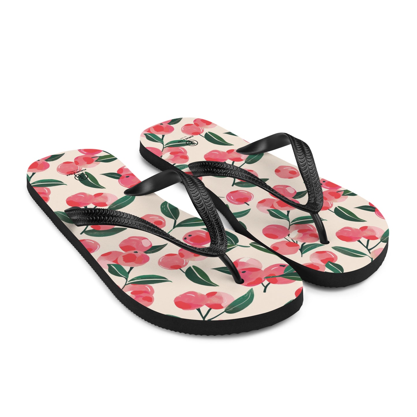 Unisex Cherry Flip-Flops