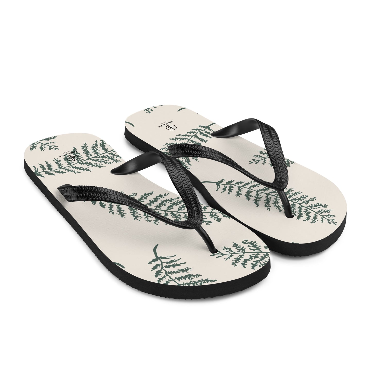 Unisex Leafy Flip-Flops