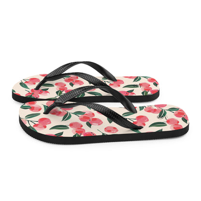 Unisex Cherry Flip-Flops