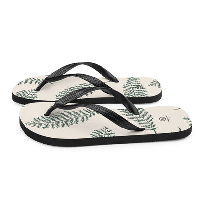 Unisex Leafy Flip-Flops