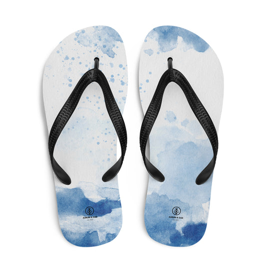 Unisex Water Color Flip-Flops